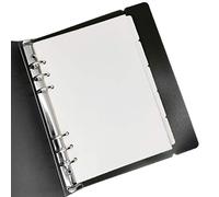 21,6 cm/15,2 cm plastica A5/A6 6 fori Cover rotonda anello View raccoglitore raccoglitore raccoglitore per fogli sfusi e fogli fogli protettivi,
