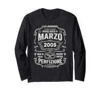 21 Anni Compleanno Marzo 2005 Uomo Donna Marzo 2005 Maglia a Manica