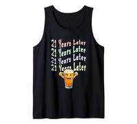 21 Anni dopo 21 ° compleanno Meme abbigliamento Then vs Now Humor Canotta