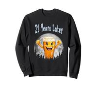 21 Anni dopo 21 ° compleanno Meme abbigliamento Then vs Now Humor Felpa