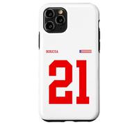 21 Bandiera Puerto Rico Orgullo Boricua Sport Taino Rosso Sangue Custodia per iPhone 11 Pro