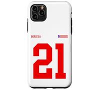 21 Bandiera Puerto Rico Orgullo Boricua Sport Taino Rosso Sangue Custodia per iPhone 11 Pro Max