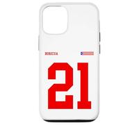21 Bandiera Puerto Rico Orgullo Boricua Sport Taino Rosso Sangue Custodia per iPhone 12/12 Pro