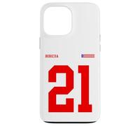 21 Bandiera Puerto Rico Orgullo Boricua Sport Taino Rosso Sangue Custodia per iPhone 13 Pro Max