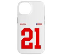 21 Bandiera Puerto Rico Orgullo Boricua Sport Taino Rosso Sangue Custodia per iPhone 14