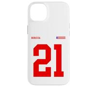 21 Bandiera Puerto Rico Orgullo Boricua Sport Taino Rosso Sangue Custodia per iPhone 14 Plus