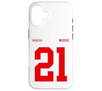 21 Bandiera Puerto Rico Orgullo Boricua Sport Taino Rosso Sangue Custodia per iPhone 16