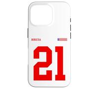 21 Bandiera Puerto Rico Orgullo Boricua Sport Taino Rosso Sangue Custodia per iPhone 16 Pro