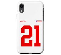 21 Bandiera Puerto Rico Orgullo Boricua Sport Taino Rosso Sangue Custodia per iPhone XR