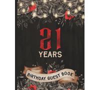 21 Birthday Guest Book: Party Sign In Messages for Twenty-One Year Old | Memory Keepsake | Gothic Style for Women