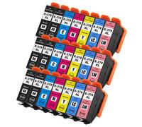 21 Cartucce d'inchiostro (Set+Bk) per Epson Expression Photo XP-8500 & XP-8505