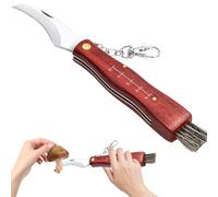 21 Cm Coltello Da Funghi, Coltello Per Funghi Con Spazzola - Coltello Funghi Lungo, Coltello Tascabile Per Funghi/Tartufi Pieghevole - Coltelli Per Funghi Per La Raccolta e La Pulizia Dei Funghi