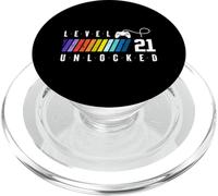 21° compleanno Gamer Boy o Gamer Girl - Livello 21 sbloccato PopSockets PopGrip per MagSafe