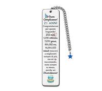21° Compleanno Segnalibri Inspirational Fratello Figlio Nipote Felice Compleanno Presente Uomini Personalizzato Cugino Amante Libro Segnalibro Incoraggiare Ricordi Migliore Amico Regalo Stelle Blu
