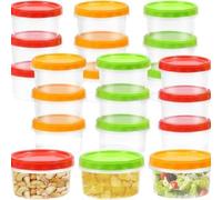 21 contenitori per alimenti da 250 ml con coperchi a prova di perdite, impilabili per una facile conservazione e un trasporto sicuro di alimenti