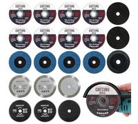 21 dischi da taglio da 76 mm, combinazione di 4 tipi di dischi abrasivi per la molatura di metallo, pietra e cemento, adatto per diverse esigenze