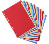 21 Divisori per Raccoglitori Ad Anelli A4, Separatori Colorati Divisori in Plast