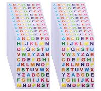 21 fogli di lettere adesive alfanumeriche colorate al laser, lettere adesive glitterate, lettere adesive glitterate per scrapbooking, decorazione di biglietti d'auguri, artigianato fai da te