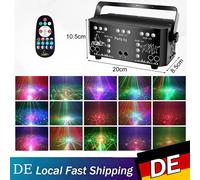 21 fori DJ Disco Fascio Modelli Proiettore di luce laser da palcoscenico Luci da festa RGB LED UV Suono stroboscopico Vacanze di nozze DMX 2025