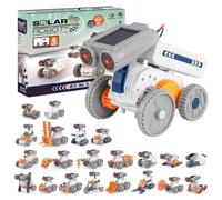 21 in 1 giocattolo per robot solare a partire dagli 8 anni, kit di giocattoli da costruzione, kit per esperimenti, a energia solare e a batteria, giocattolo educativo per bambini, regalo per ragazzi e