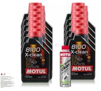 21 Litri Originale MOTUL 8100 X-Clean 5W-40 Olio Motore 300ml Fuel System Clean