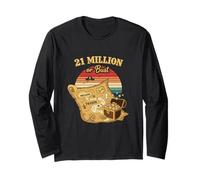 21 Milioni o Busto sats Bitcoin HODL Crypto maxis Bitcoin Maglia a Manica
