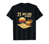 21 Milioni o Busto sats Bitcoin HODL Crypto maxis Bitcoin Maglietta