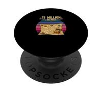 21 Milioni o Busto sats bitcoin hodl crypto maxis bitcoin PopSockets PopGrip Adesivo