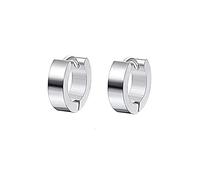 21 Paia di Orecchini Pendenti con Croce Tonda Stile Punk in Acciaio Inossidabile per Uomini e Donne in Acciaio Nero Tricolore Lovely And Practical