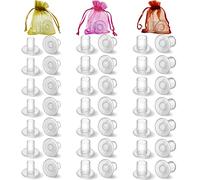 21 paia di protezioni per tacchi alti, trasparenti, per camminare su erba e pavimenti irregolari, per scarpe da sposa da donna, smette di affondare nell'erba (S/medio/grande), Trasparente, Taglia