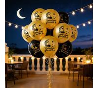21 palloncini in lattice Eid Mubarak, decorazioni per il Ramadan, palloncini a forma di luna e stelle, adatti per decorazioni di feste e casa per il Ramadan e le festività islamiche set da 21 pezzi,se