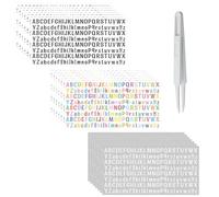 21 Pezzi Adesivi Lettere con 1 Pezzi Pinzetta, Colorati Lettere Adesive Alfabeto, Adesive Adesivi Stickers Lettere per Decorazioni Regalo Album Fotografici Biglietti di Auguri