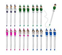 21 Pezzi di Penne Medici e Infermiere, Cancelleria Creativa Dalla Forma Interessante, A Scatto in Plastica - Regalo