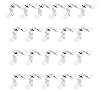 21 Pezzi fascette stringitubo, collari per tubi, u-fascette stringitubo, in acciaio inox, riutilizzabili, per tubi dell'acqua, tubi in acciaio inox, tubi del gas, recinzioni