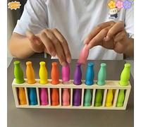 21 pezzi Gioco di abbinamento di bottiglie colorate - Gioco da tavolo puzzle per adolescenti, migliora la memoria e la logica, sfida di indovinare le bottiglie, regalo ideale per Ognissanti o complean