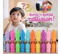 21 pezzi Gioco di sfida di colori divertente per bottiglie, set di giocattoli per abbinare le bevande, allenamento della memoria e della logica per bambini, gioco da tavolo puzzle, regalo per Ognissan