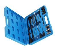 21 pezzi Sede dell'iniettore pulizia dell'albero Kit Injector Seats Cleaning Set