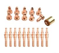 21 pezzi Set di accessori per taglierina al plasma con ugello 9-8211, elettrodo 9-8215 e starter 9-8213/9-8277 per Thermal Dynamics SL60/SL100, parti di usura in ottone 80A