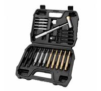 21 Pezzi Set di Punzoni e Cacciaspine Zigrinato Set di Punzoni Robusto