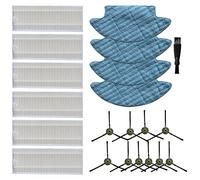 21 pezzi spazzola laterale HEPA filtro mop kit per OKP Life K2 K3 K4 K5 robot aspirapolvere parti, 4 panni , 6 filtri HEPA, 10 spazzole laterali, 1 spazzola per la pulizia