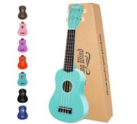 21 pollici Soprano Ukulele Bambini Studente Hawaiano Ukulele Starter Pacchetto Azzurro