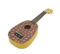 21 Pollici Ukulele Chitarra Hawaiana Cartoon Fruit Ukulele Principiante Mini Chitarra Strumenti Musicali A Corde Regalo Ukes con Kits(Pineapple)