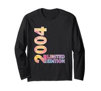 21 ° regalo di compleanno donne hued nato 2004 girando 21 anni Maglia a Manica