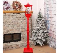 21 SHOP® LAMPIONE NATALIZIO LUMINOSO NATALE CON BABBO NATALE 180 cm CON LUCI E SUONI