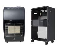 21 SHOP® STUFA A GAS CON 3 LIVELLI DI RISCALDAMENTO 4.2KW ADATTA PER GPL/BUTANO/PROPANO, BOMBOLA DA 15Kg 46x41x75 cm CON KIT INCLUSO