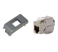 21.st-PRESA DI RETE CAT 5-6 UTP/STP VIMAR PLANA ARGENTO RJ45 FRUTTO PORTAFRUTTO