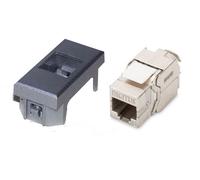 21.st - PRESA DI RETE CAT5-6 UTP/STP BTICINO AXOLUTE ARGENTO FRUTTO PORTAFRUTTO