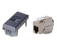 21.st - PRESA DI RETE CAT5-6 UTP/STP BTICINO AXOLUTE ARGENTO FRUTTO PORTAFRUTTO