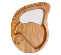 21 Stringa Metallica Lyre Harp, Strumento In Legno, Stringhe Di Mogano Sella Lyre Con Chiave Di Tuning, Simboli Fonetici Scolpiti, Sculture Squisite, For Gli Adulti Principianti (Color : Natural)