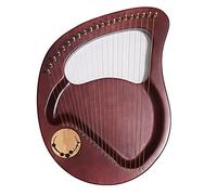 21 Stringa Metallica Lyre Harp, Strumento In Legno, Stringhe Di Mogano Sella Lyre Con Chiave Di Tuning, Simboli Fonetici Scolpiti, Sculture Squisite, For Gli Adulti Principianti (Color : Brown)